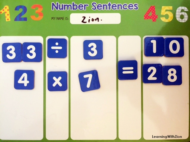 Cool Finds - Magnetic Math Problem Solving Board 2